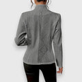 Briseis | Women's Mock Neck Cable Knit Sweater Top