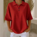 Serafina | Women's Collared Short Sleeve Polo Shirt