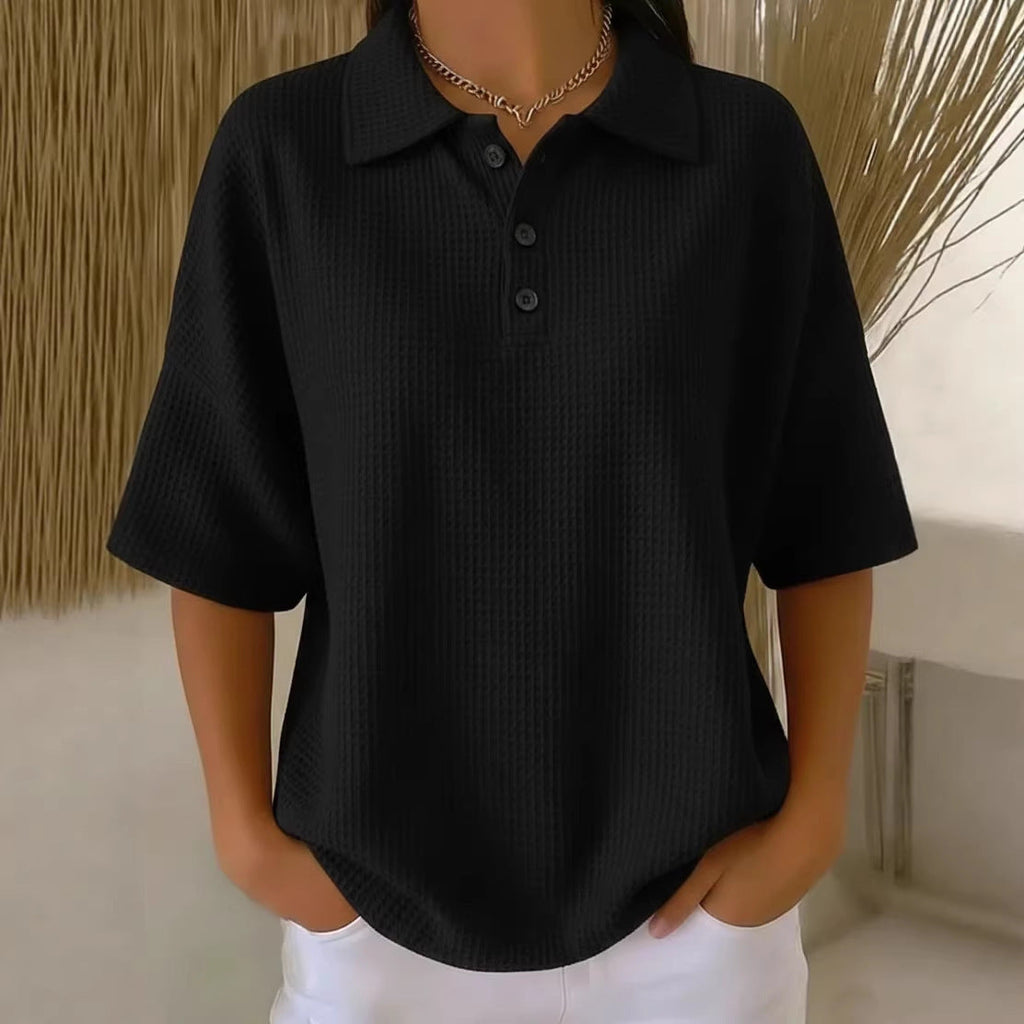 Serafina | Women's Collared Short Sleeve Polo Shirt